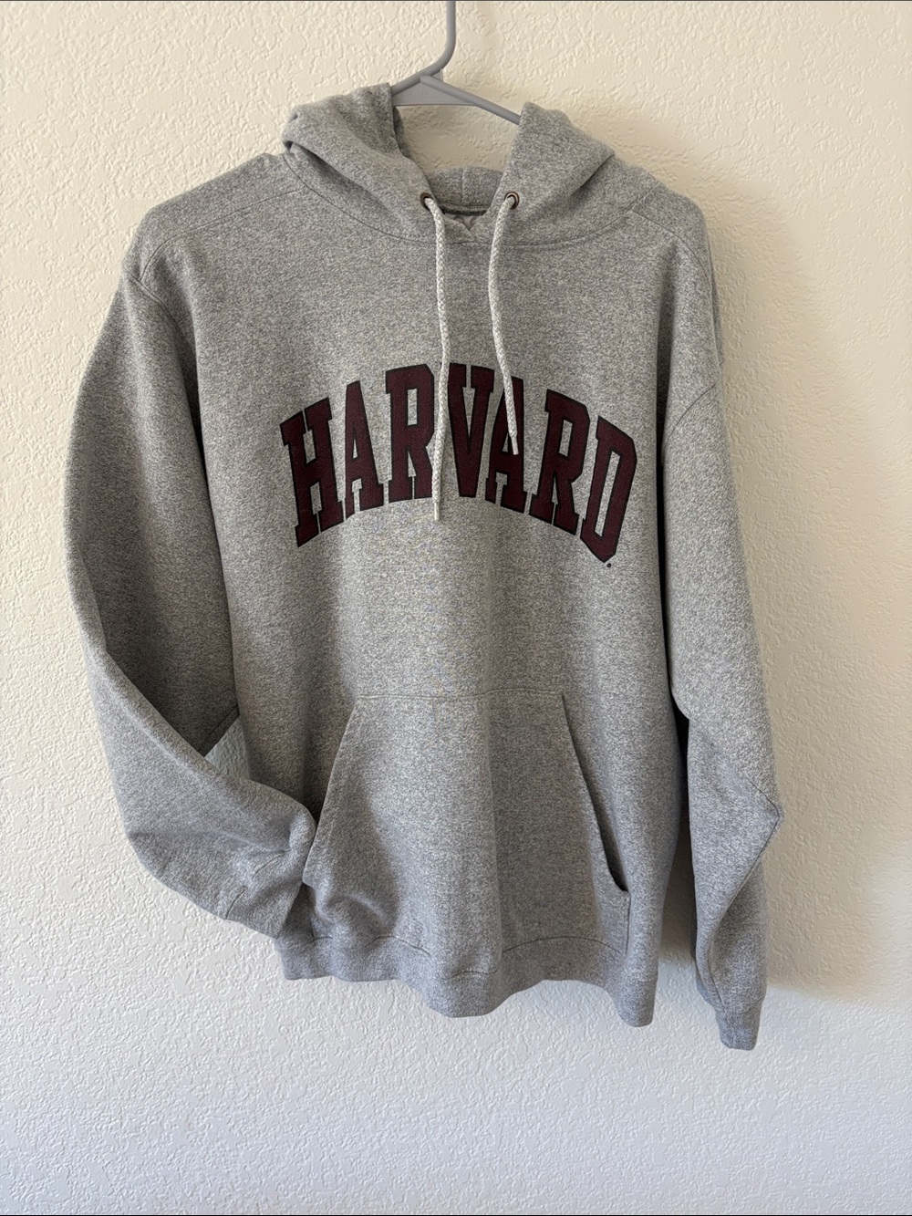 90s Vintage Harvard Hoodie Made in the USA gray medium The Cotton Exchange